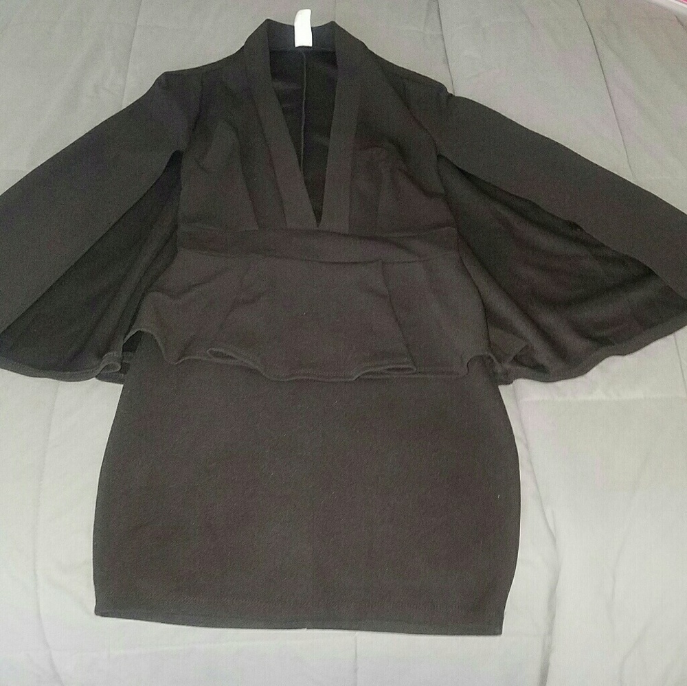 Black Cape Dress